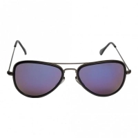 Aviator Blue Stainless Steel Full Rim Small Vision Express 12033 Sunglasses