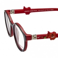 Round Black Acetate Small Vision Express 61279 Kids Eyeglasses