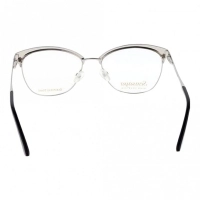 Blue Shield (Zero Power) Computer Glasses: Full Rim Oval Blue Metal Small SYFF04 