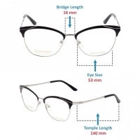 Blue Shield (Zero Power) Computer Glasses: Full Rim Oval Blue Metal Small SYFF04 