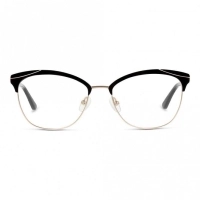 Full Rim Stainless Steel Almond Black Medium Sensaya SYFF04 Eyeglasses