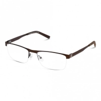 Half Rim Titanium Rectangle Blue Men Large Julius JUFM18 Eyeglasses