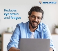 Blue Shield (Zero Power) Computer Glasses: Full Rim Rectangle Brown Acetate Large JUDM21 