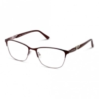 Full Rim Stainless Steel Rectangle Red Medium Miki Ninn MNFF06 Eyeglasses