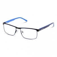 Full Rim Stainless Steel Rectangle Black Medium Miki Ninn MNFM02 Eyeglasses