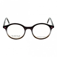 Full Rim Acetate Round Gun Metal Small In Style ISEF07 Eyeglasses