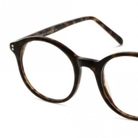 Full Rim Acetate Round Black Medium In Style ISEM05 Eyeglasses