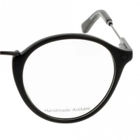 Full Rim Acetate Round Black Medium In Style ISFM01 Eyeglasses