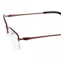Half Rim Monel Rectangle Brown Medium DbyD DBFF02 Eyeglasses