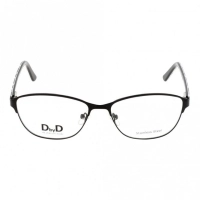 Full Rim Metal Almond Black Small DbyD DBFF14 Eyeglasses