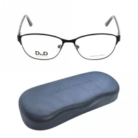 Full Rim Metal Almond Black Small DbyD DBFF14 Eyeglasses