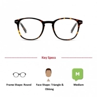 Full Rim Acetate Round Havana Medium DbyD DBFM03 Eyeglasses