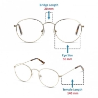 Full Rim Monel Round Gold Medium DbyD DBFM04 Eyeglasses