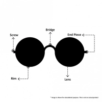 Full Rim Monel Round Gold Medium DbyD DBFM04 Eyeglasses