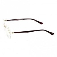 Rimless Stainless Steel Rectangle Gold Large Light Fly LFDM32 Eyeglasses