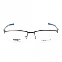 Half Rim Monel Rectangle Grey Large Activ ACDM01 Eyeglasses