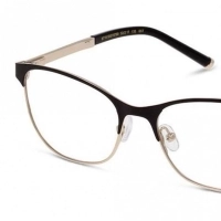 Full Rim Metal Oval Black Small Heritage HECF05 Eyeglasses