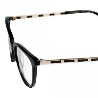 Full Rim Acetate Oval Black Small Heritage HEAF85 Eyeglasses