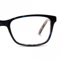 Full Rim Acetate Rectangle Blue Medium 5th Avenue FAEF14 Eyeglasses