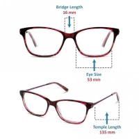 Full Rim Acetate Rectangle Violet Medium 5th Avenue FAFF03 Eyeglasses