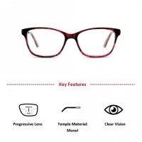 Full Rim Acetate Rectangle Violet Medium 5th Avenue FAFF03 Eyeglasses