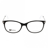 Full Rim Acetate Round Black Medium 5th Avenue FAAF51 Eyeglasses