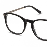 Full Rim Acetate Round Black Medium 5th Avenue FAFM02 Eyeglasses