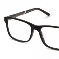 Full Rim Acetate Rectangle Black Large Enzzo EZEM02 Eyeglasses
