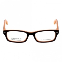 Full Rim Acetate Rectangle Black Small In Style ISJ09 Eyeglasses