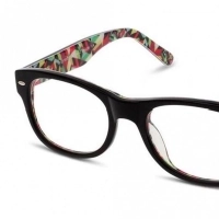 Full Rim Acetate Rectangle Black Small In Style ISJ17 Eyeglasses