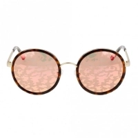 Round Pink Metal Full Rim Small Unofficial UNFF03 Sunglasses