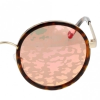 Round Pink Metal Full Rim Small Unofficial UNFF03 Sunglasses