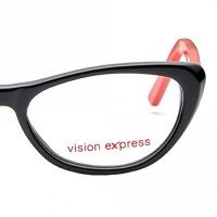 Cat Eye Black Acetate Medium Vision Express 61281 Kids Eyeglasses