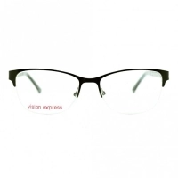 Half Rim Metal Rectangle Black Medium Vision Express BBDF20 Eyeglasses