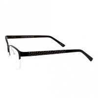 Half Rim Metal Rectangle Black Medium Vision Express BBDF20 Eyeglasses