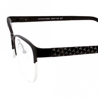 Half Rim Metal Rectangle Black Medium Vision Express BBDF20 Eyeglasses
