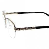 Half Rim Stainless Steel Round Gold Medium Vision Express CLFF22 Eyeglasses