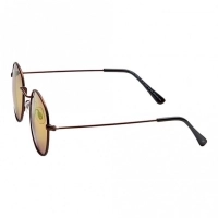 Round Orange Mirror Nickel Silver  Full Rim Small Vision Express 21656 Sunglasses