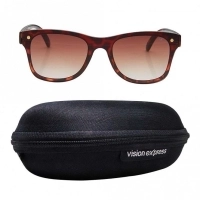 Rectangle Brown Gradient Polycarbonate Full Rim Medium Vision Express 21671 Sunglasses