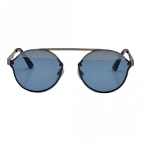 Round Blue Stainless steel Full Rim Medium Vision Express 21672 Sunglasses