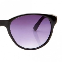 Round Grey Gradient Polycarbonate Full Rim Medium Vision Express 41303 Sunglasses