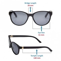 Round Polarised Lens Grey Solid Full Rim Medium Vision Express 41303P Sunglasses