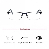 Half Rim Metal Wrap Blue Medium Vision Express 29441 Eyeglasses