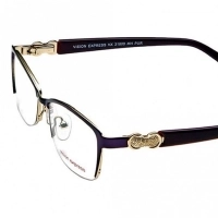 Half Rim Metal Almond Purple Medium Vision Express 31800 Eyeglasses