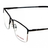 Half Rim Metal Rectangle Blue Medium Vision Express 29442 Eyeglasses