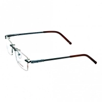 Rimless Metal Rectangle Brown Medium Vision Express 29447 Eyeglasses