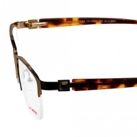 Half Rim Metal Rectangle Gold Medium Vision Express 49050 Eyeglasses