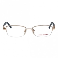 Half Rim Metal Rectangle Gold Medium Vision Express 31803 Eyeglasses