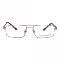 Full Rim Metal Rectangle Gold Medium Vision Express 29450 Eyeglasses