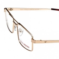 Full Rim Metal Rectangle Gold Medium Vision Express 29450 Eyeglasses